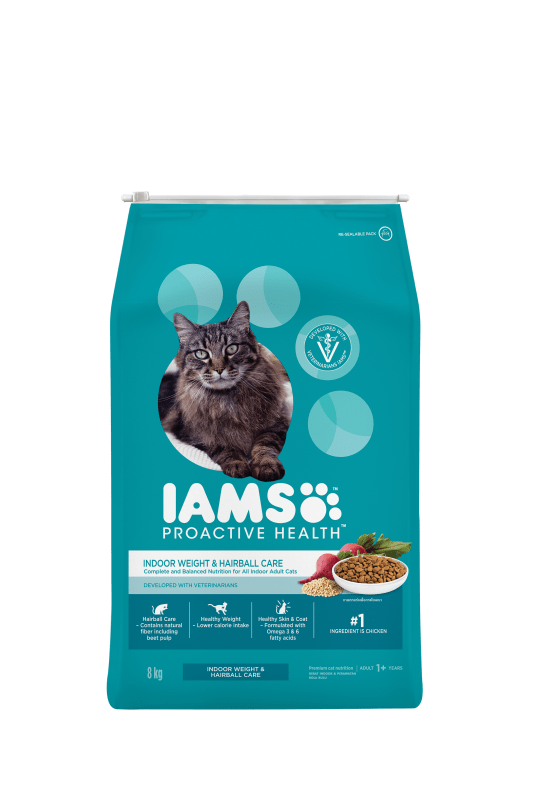 Iams proactive health hairball shop care adult cat dry food