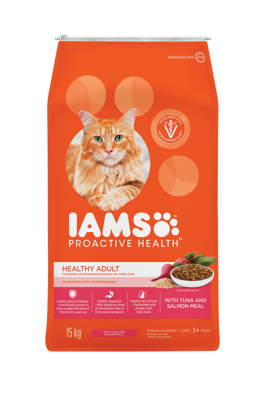 Proactive Health Adult Tuna Salmon Meal IAMS Malaysia