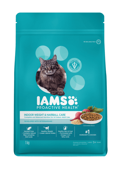 IAMS PROACTIVE HEALTH INDOOR WEIGHT AND HAIRBALL CARE